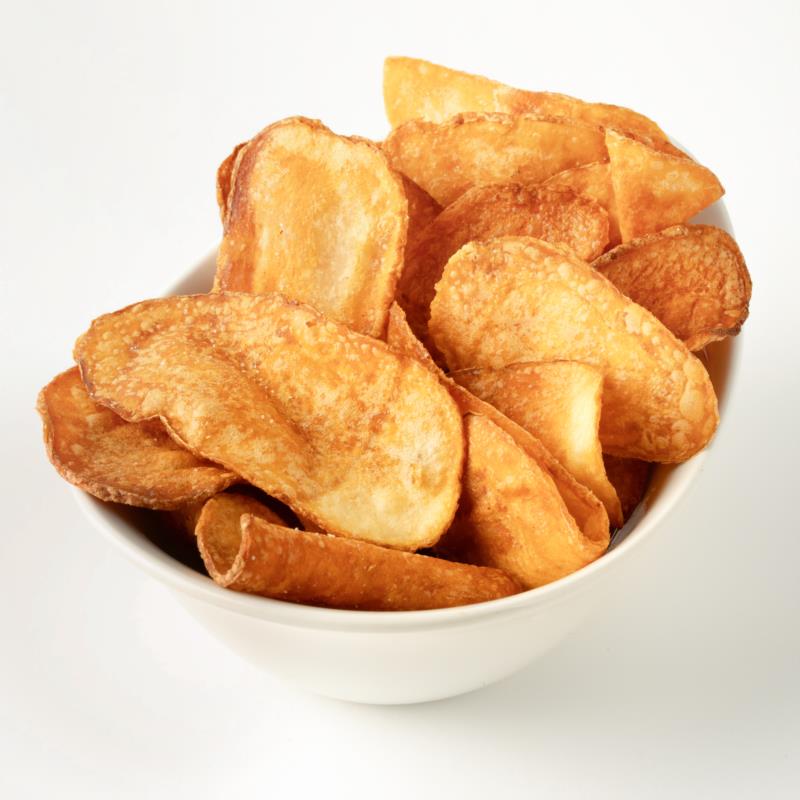 Bol de chips maison au sel de mer 